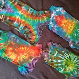 Homemade baby tie dye 6-9 months